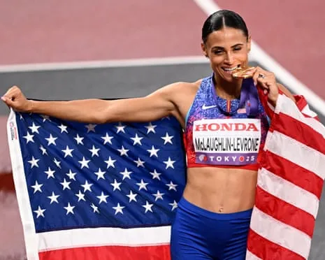 Sydney McLaughlin-Levrone posts quickest women’s 400m in 40 years to claim gold medal
