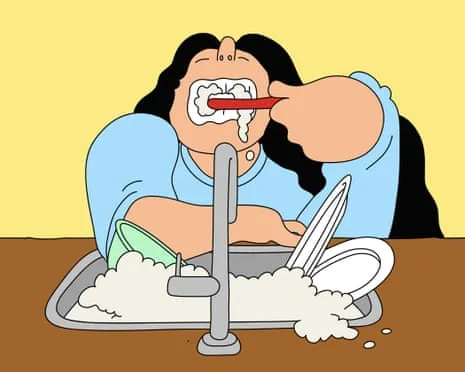 Must Our Roommate Avoid Brushing Her Teeth at the Kitchen Basin?
