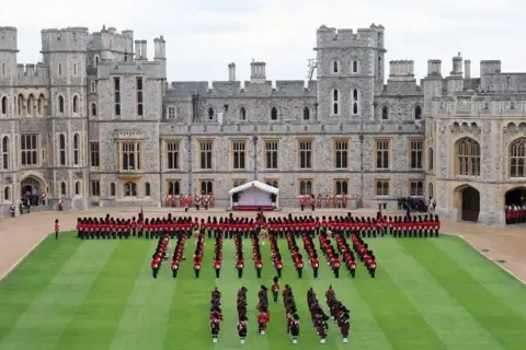 Visual Highlights: The Trumps Meet the Royal Family