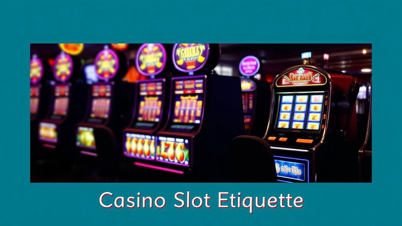 Casino Slot Etiquette: Dos and Don'ts