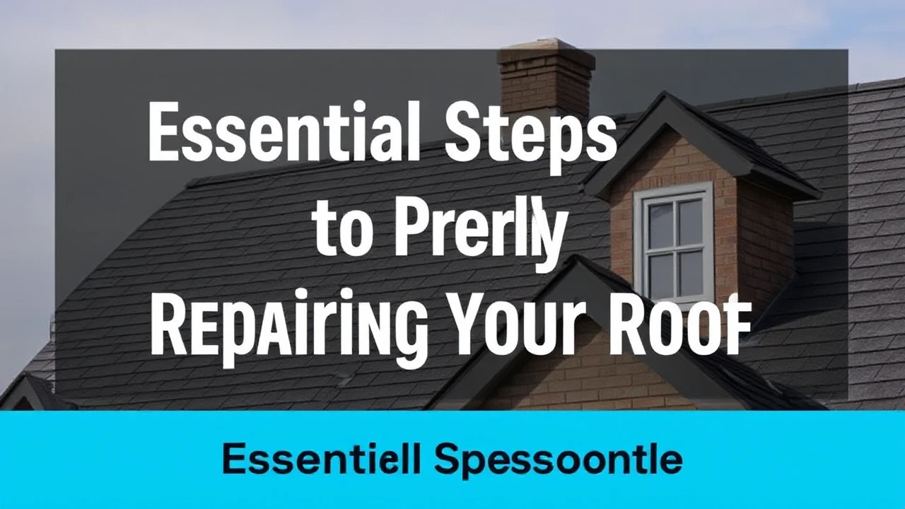 Essential Steps to Properly Repairing Your Roof